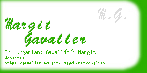margit gavaller business card